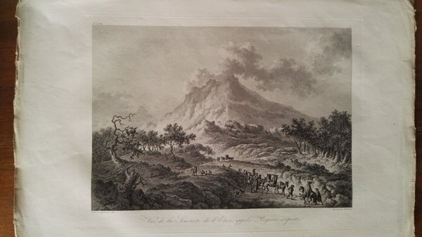 Catania. Vue de la Sommité de l'Etna, appelée Regione scoperta.