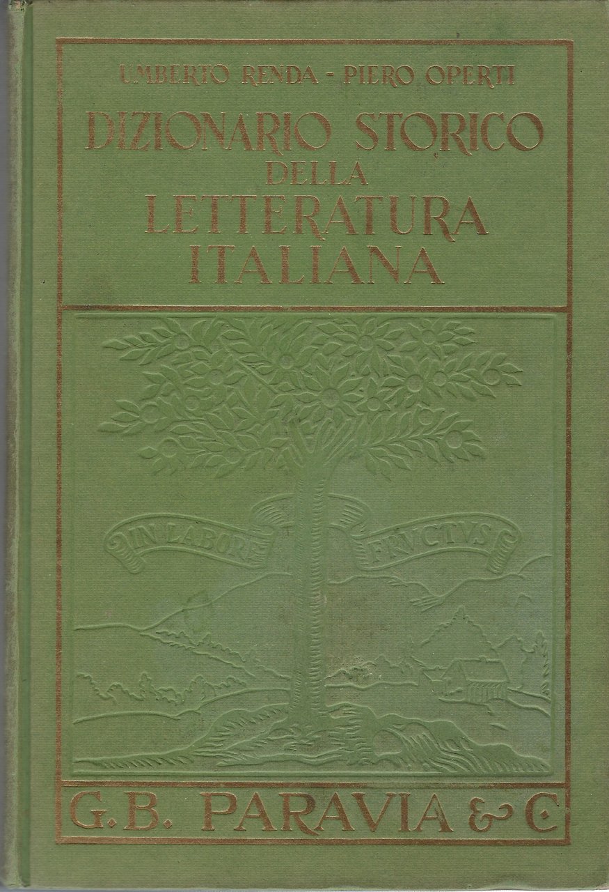 Dizionario storico della Letteratura italiana
