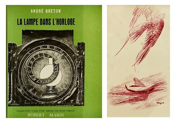 La Lampe dans l'horloge. Frontispice de TOYEN. | Immagine Gallery 2