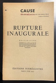 CAUSE. Rupture inaugurale. Déclaration adoptée le 12 juin 1947 par …