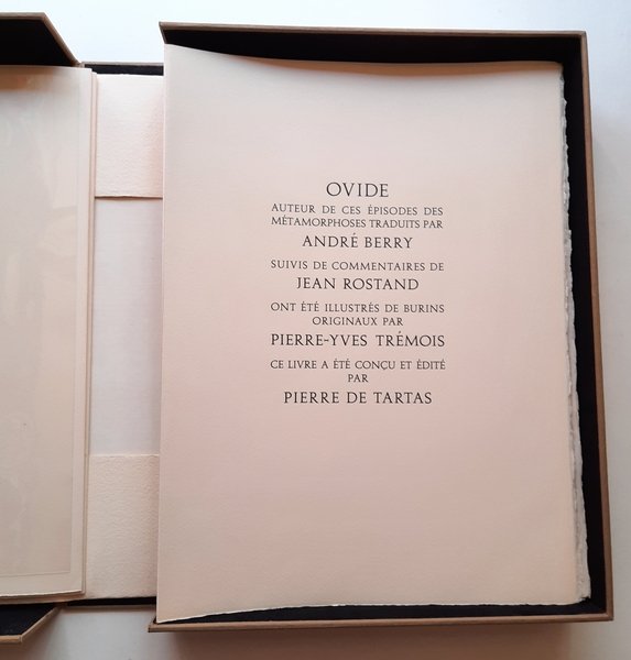Métamorphoses. OVIDE auteur des ces épisodes des Métamorphoses traduits par …