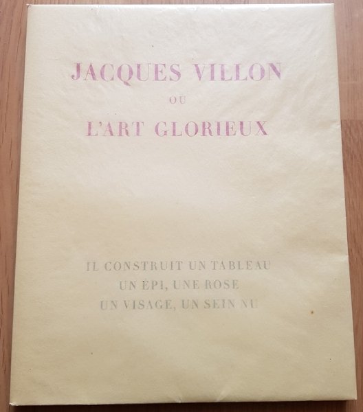 Jacques Villon ou L'Art glorieux. Construit un tableau un épi, …