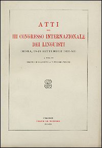 Atti del 3º Congresso internazionale dei linguisti (Roma, 19-26 settembre …