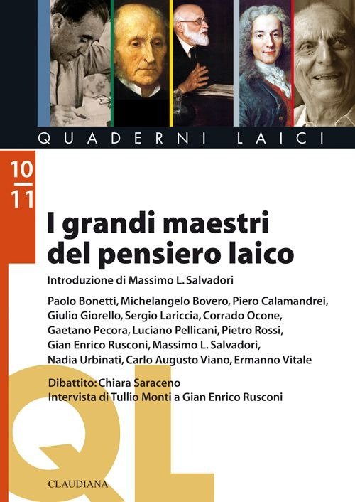 I grandi maestri del pensiero laico