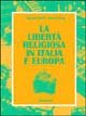 La libertà religiosa in Italia e Europa