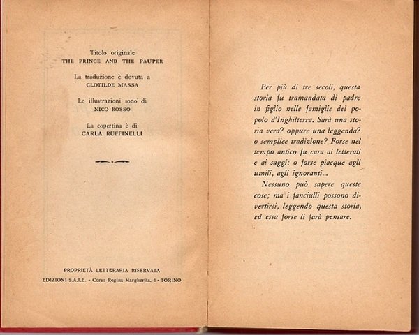 Il Principe e il Povero (The prince and the pauper) …