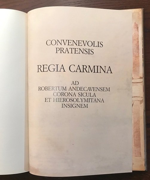 Regia Carmina di Convenevole da Prato (Convenevolis Pratensis Regia Carmina …