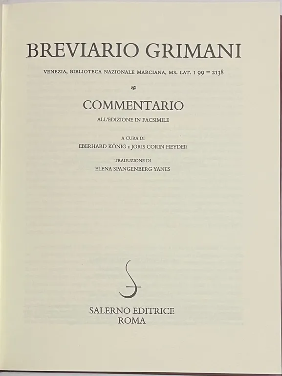 Breviario Grimani. Commentario | Immagine Gallery 1