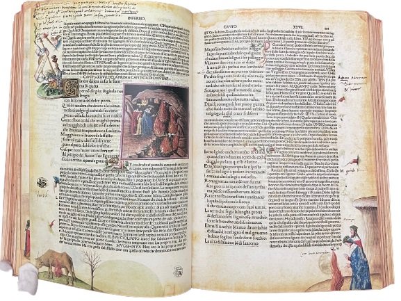 ‘Comedia’ di Dante con figure dipinte (Divina Commedia 1491 Illustrated …