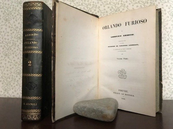 ORLANDO FURIOSO di L. Ariosto, preceduto da alcuni PENSIERI di …