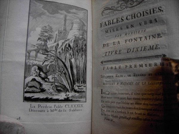 FABLES CHOISIES, MISE EN VERS par J. de La Fontaine. …