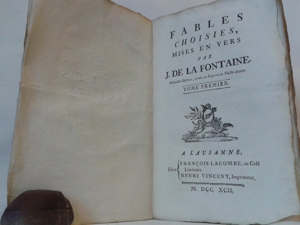 FABLES CHOISIES, MISE EN VERS par J. de La Fontaine. …