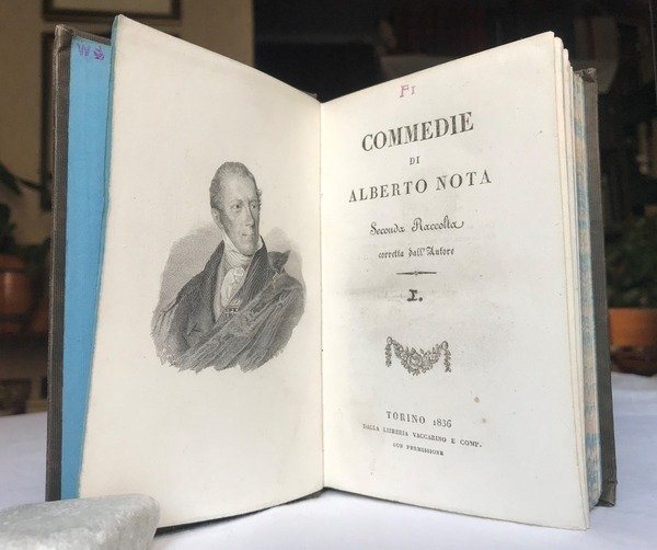 COMMEDIE DI ALBERTO NOTA. Seconda Raccolta corretta dall'Autore