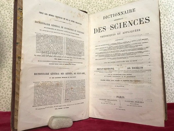 DICTIONNAIRE GENERAL DES SCIENCES THEORIQUES ET APPLIQUEES comprenant. les matematiques. …