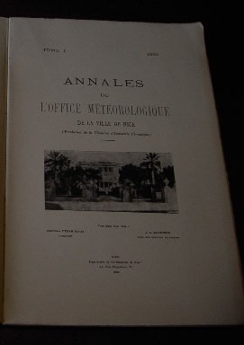 ANNALES DE L'OFFICE METEOROLOGIQUE de la Ville De France (Fondation …