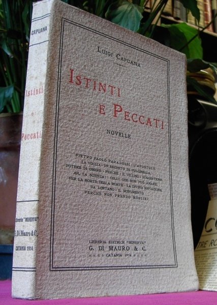 ISTINTI E PECCATI. Novelle.