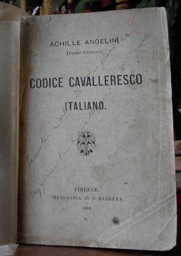 CODICE CAVALLERESCO ITALIANO