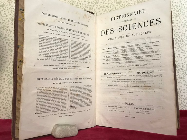 DICTIONNAIRE GENERAL DES SCIENCES THEORIQUES ET APPLIQUEES comprenant. les matematiques. …
