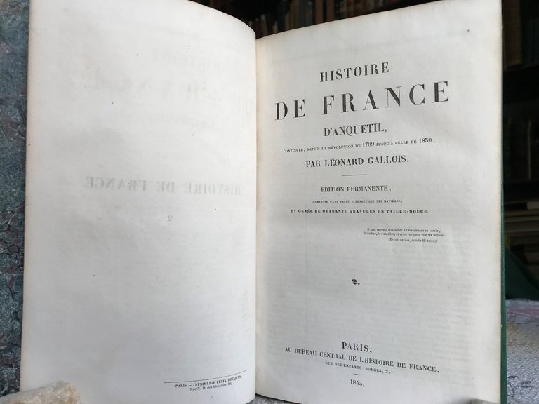 HISTOIRE DE FRANCE continue, depuis la Revolution de 1789 jusqua …