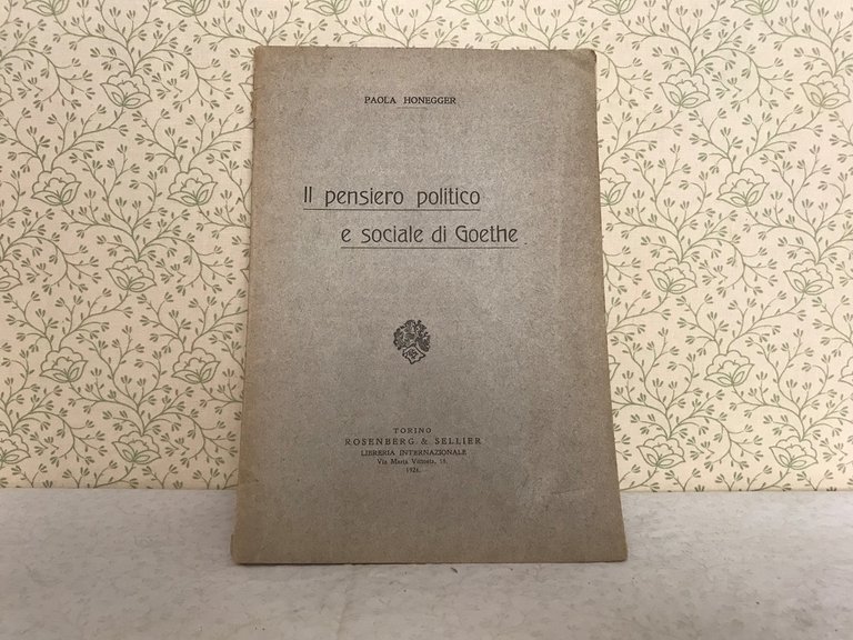 IL PENSIERO POLITICO E SOCIALE DI GOETHE