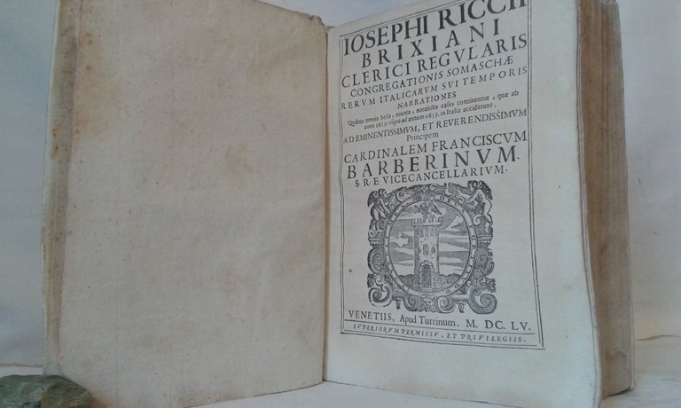 Iosephi Riccii Brixiani Clerici Regulari Congregationis Somasche RERUM ITALICARUM SUI …