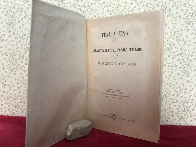 ITALIA UNA O AMMAESTRAMENTI AL POPOLO ITALIANO