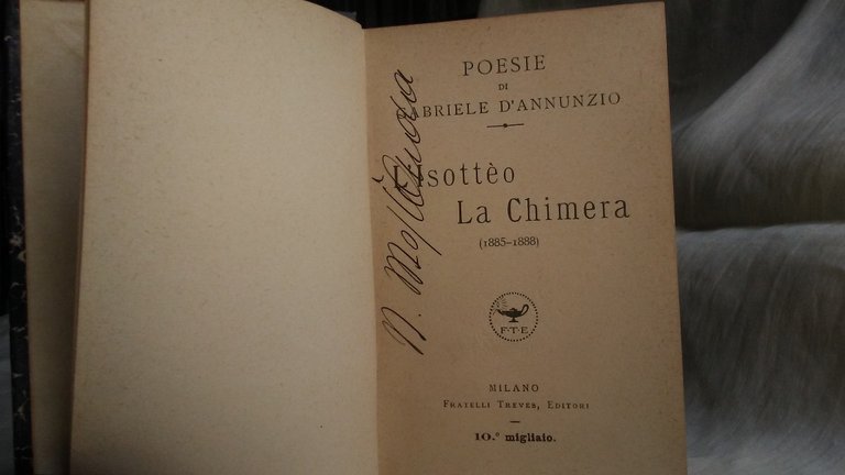 L' ISOTTEO. LA CHIMERA. (1885 - 1888)