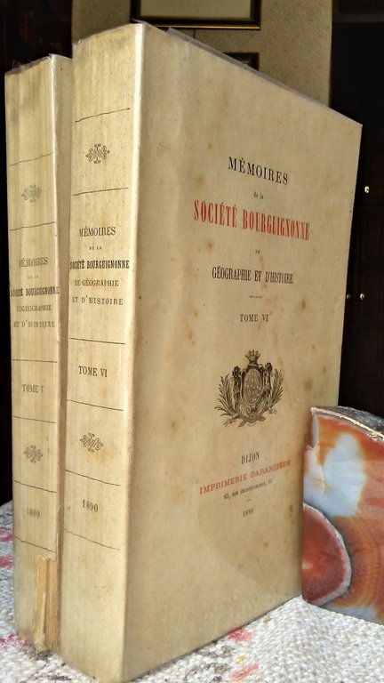 MEMOIRES DE LA SOCIET BOURGUIGNONNE DE GEOGRAPHIE ET D'HISTOIRE. TOME …