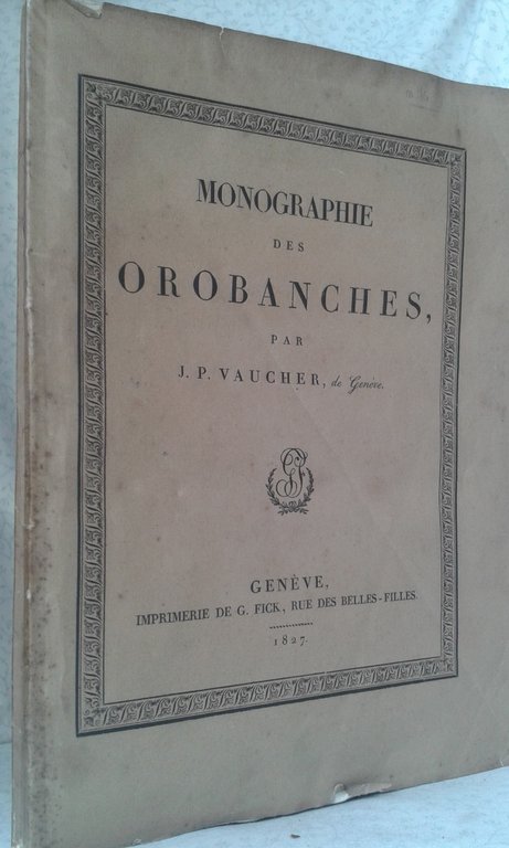 MONOGRAPHIE DES OROBANCHES