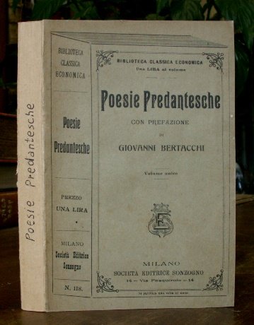 POESIE PREDANTESCHE