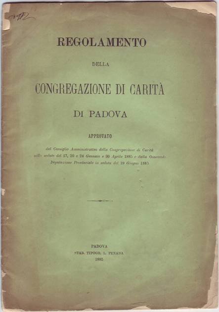 REGOLAMENTO DELLA CONGREGAZIONE DI CARIT DI PADOVA approvato dal Consiglio …