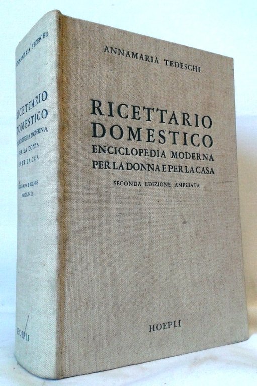 RICETTARIO DOMESTICO - Enciclopedia Moderna per la Donna e per …