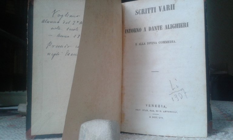 SCRITTI VARII INTORNO A DANTE ALIGHIERI E ALLA DIVINA COMMEDIA