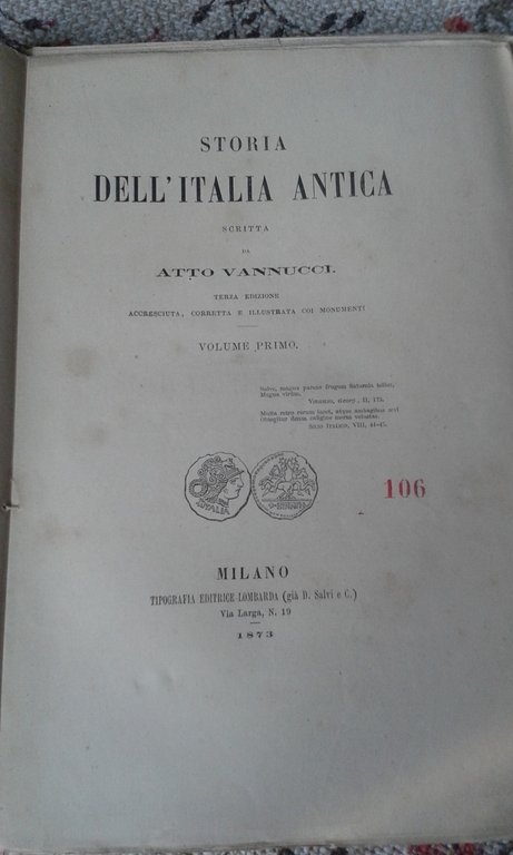 STORIA DELL'ITALIA ANTICA