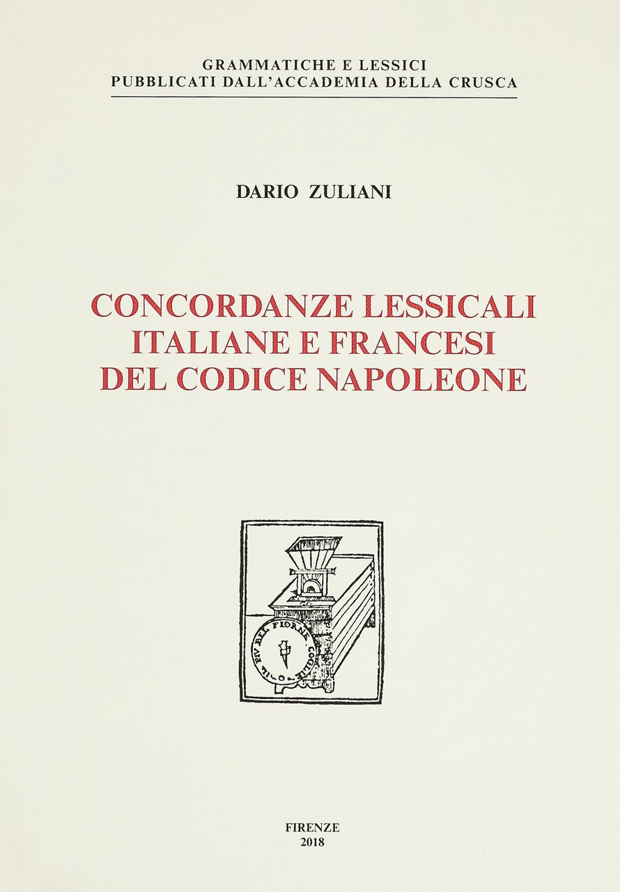 Concordanze lessicali italiane e francesi del Codice Napoleone