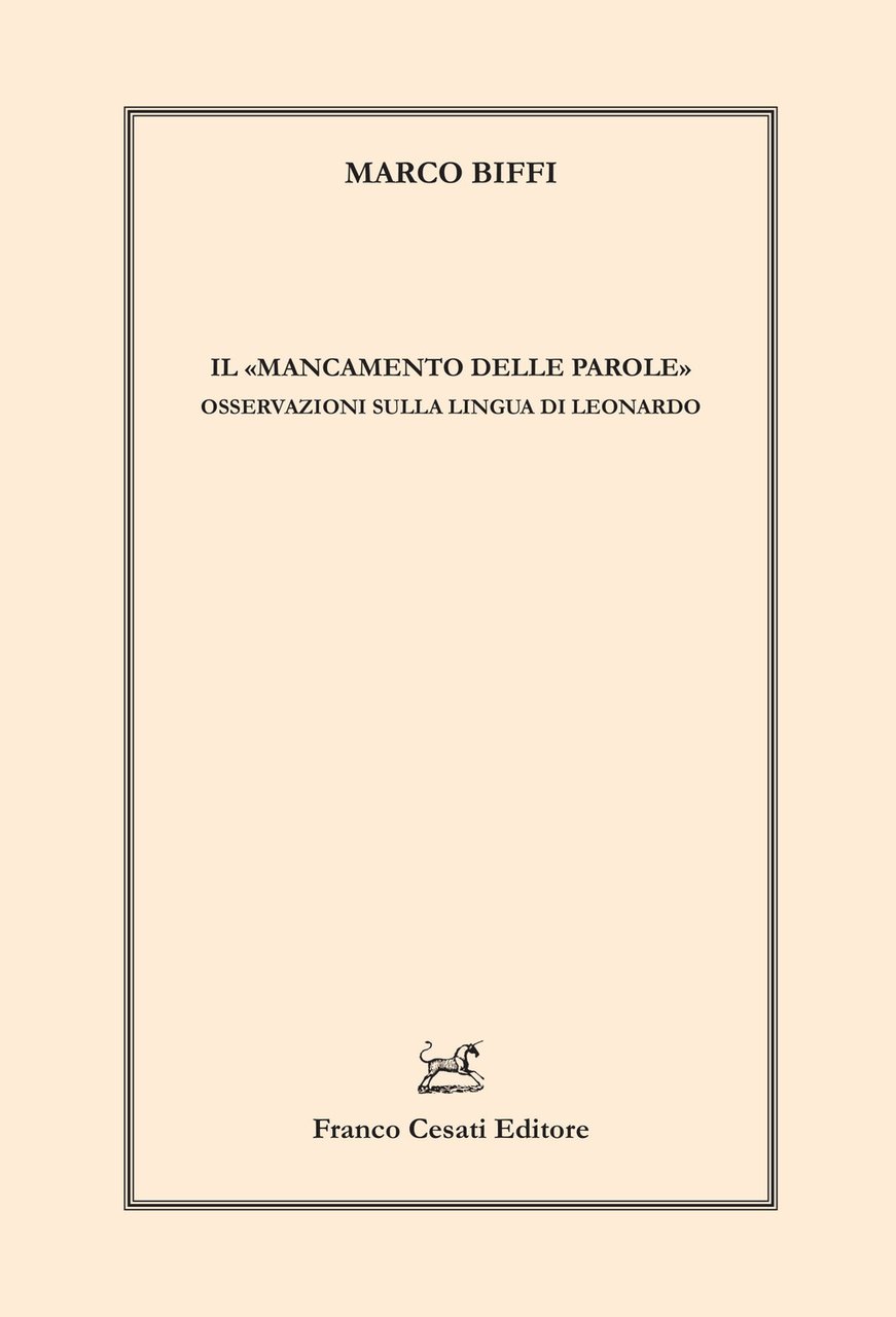 Il «mancamento delle parole». Osservazioni sulla lingua di Leonardo