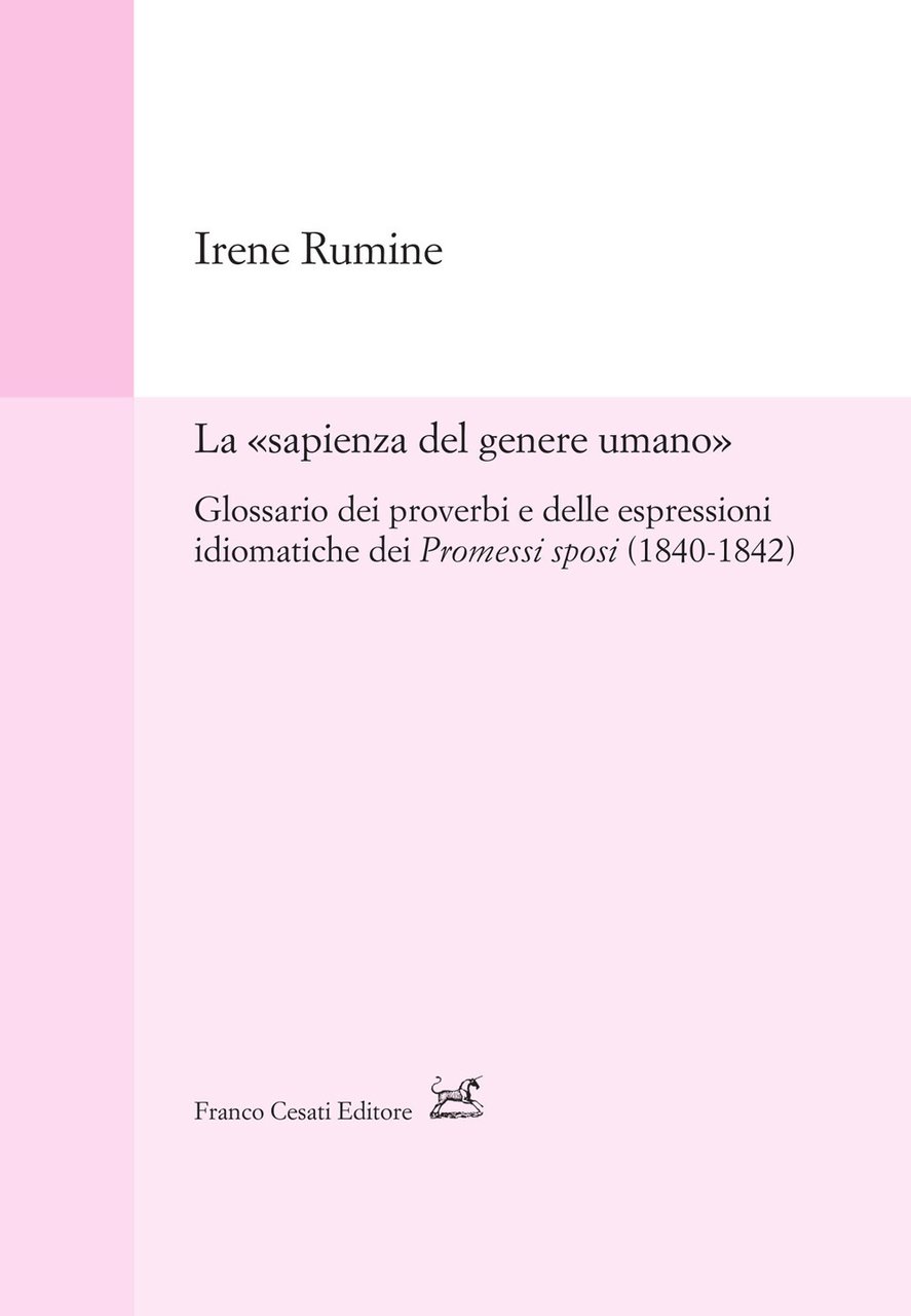 La «sapienza del genere umano». Glossario dei proverbi e delle … | Immagine principale