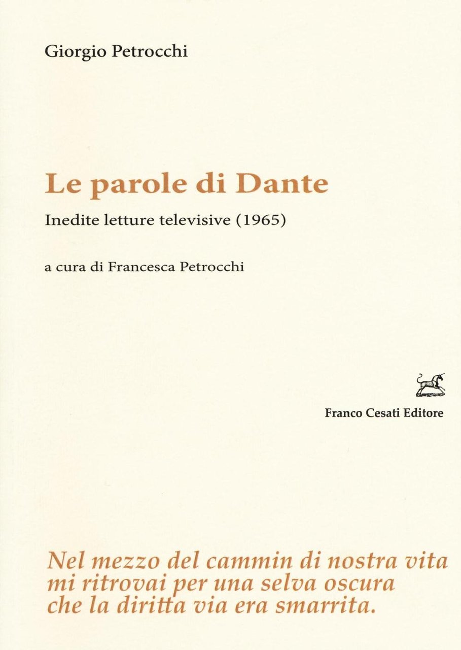 Le parole di Dante. Inedite letture televisive (1965)