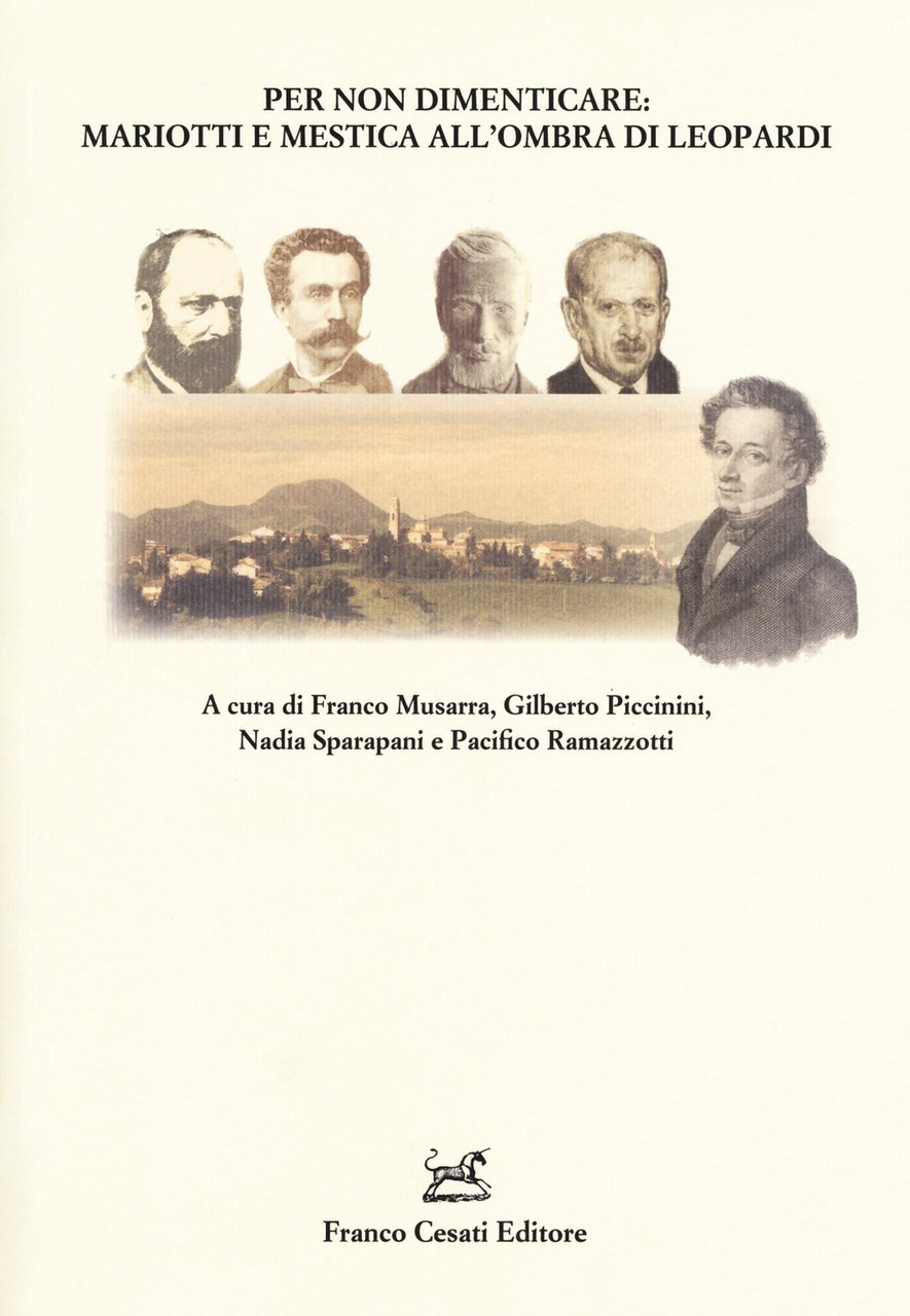 Per non dimenticare: Mariotti e Mestica all'ombra di Leopardi