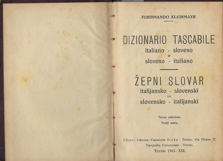 Dizionario tascabile ital-sloveno e slov-italiano