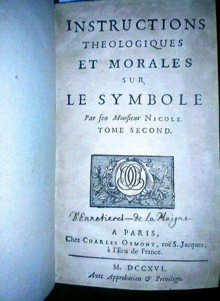 Instructions théologiques et morales sur le symbole