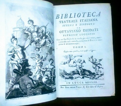 Biblioteca teatrale italiana scelta e disposta da Ottaviano Diodati patrizio …