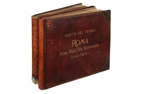 Vedute del Tevere in Roma prima della sua sistemazione: sponda …