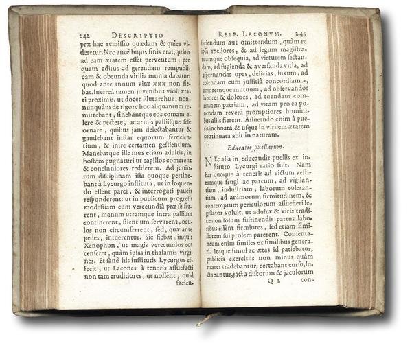 Graecorum Respublicae, ab Ubbone Emmio descriptae. (Solo primo volume).