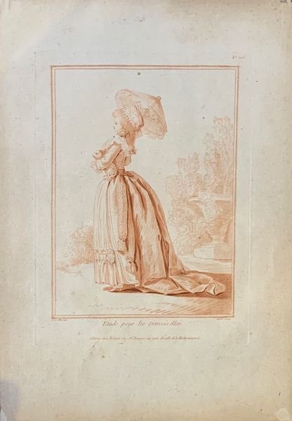DEMARTEAU, Gilles (1729-1786). Etude pour les Demoiselles