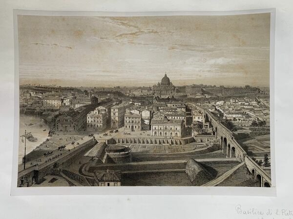 Basilica di San Pietro e Palazzo Vaticano viste da Castel …