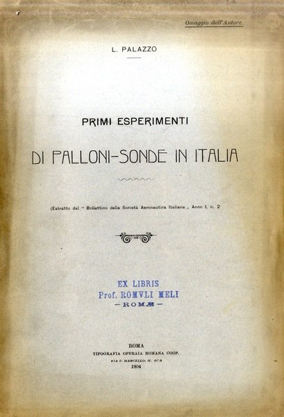 I primi esperimenti di palloni-sonde in Italia