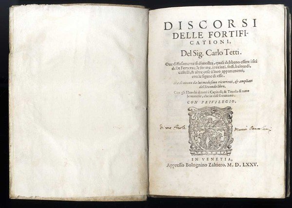 Discorsi delle Fortificationi, diuisi in libri quattro. | Immagine Gallery 3