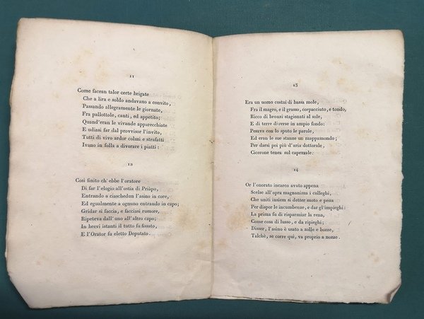 Il Palio degli Asini. Poemetto di Modesto Rastrelli fiorentino.