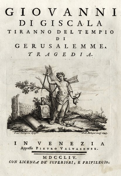 Giovanni di Giscala, Tiranno del Tempio di Gerusalemme. Tragedia.